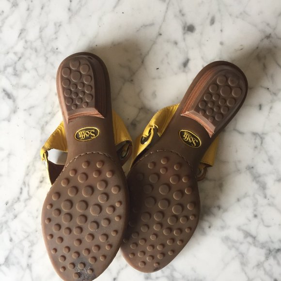 Yellow Sofft Sandals - Picture 3 of 5